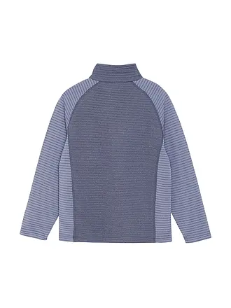 COLOR KIDS | Zipshirt termico da bambino in pile a righe | lila